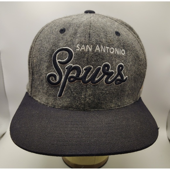 Mitchell & Ness Other - Mitchell Ness San Antonio Spurs Hardwood Classics Wool Snapback Hat Gray Black